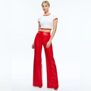 Alice + Olivia Dylan Vegan Leather  Pants